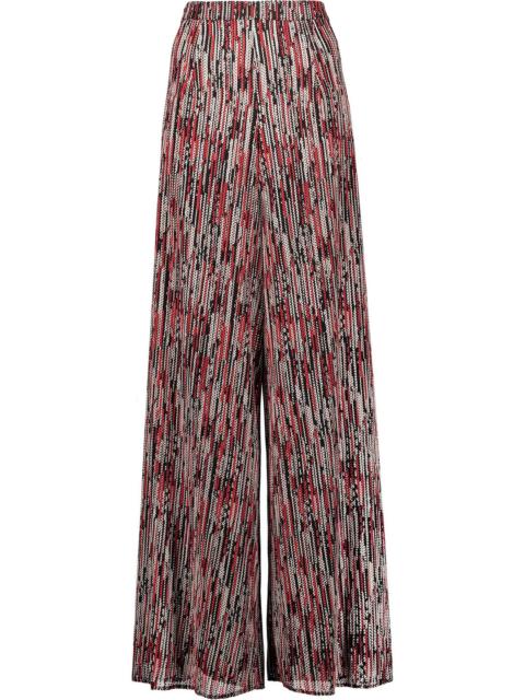 Alice + Olivia Athena crochet wide-leg pants
