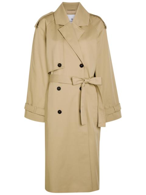 ANINE BING Anine Bing Rickie Double-breasted Stretch-cotton Trench Coat