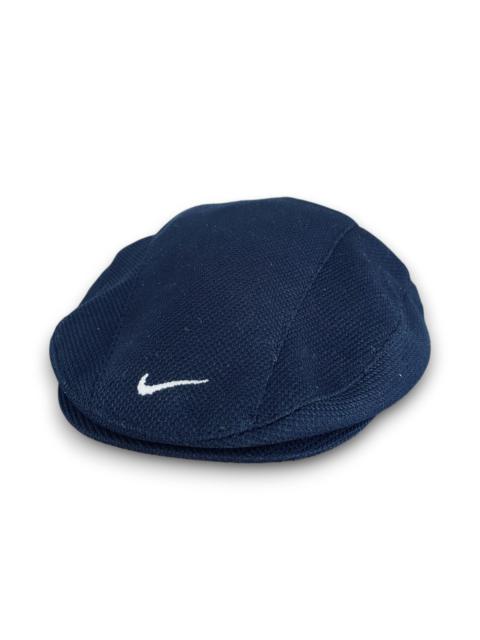 Nike Nike Vintage Newsboy Hat Cotton Cabbie Driver Black Swoosh