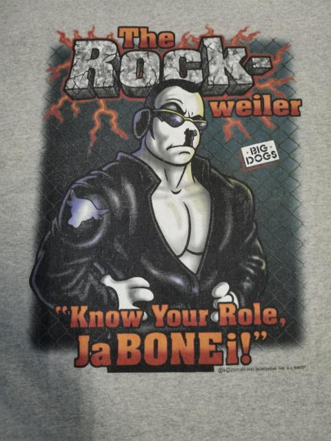 Other Designers Vintage - Vintage The Rock Big Dog Parody WWF WWE Tee Wrestling