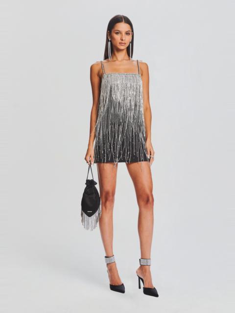 RETROFÊTE JULIETTE EMBELLISHED FRINGE DRESS