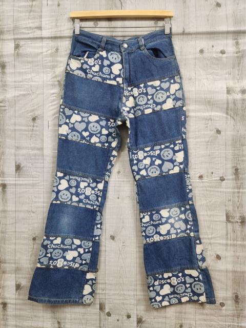 Disco 80s Chuchum Patches Denim Vintage Jeans Japan