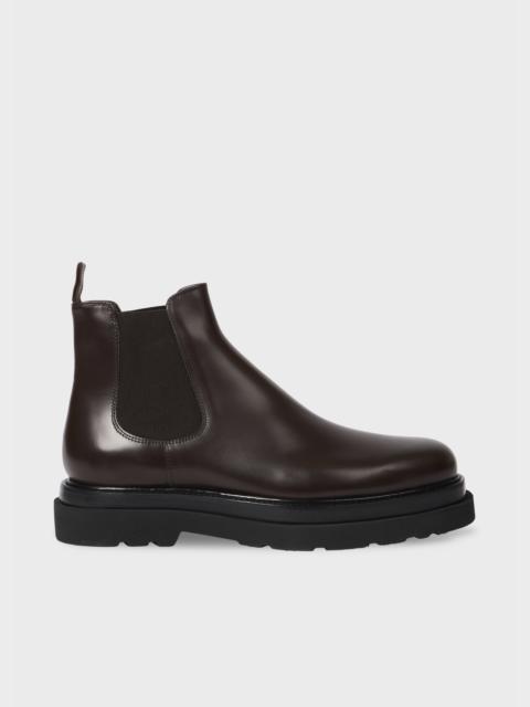 Paul Smith Brown Leather 'Beard' Boots
