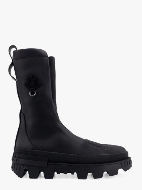 Moncler Genius Salix 6 Moncler Willow Smith Letaher Boots With Stretch Inserts