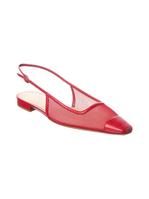 ALEXANDRE BIRMAN Alexandre Birman Olivia Mesh & Leather Slingback Flat