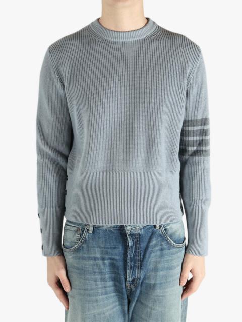 Thom Browne THOM BROWNE - Men Tonal 4 Bar Stripe Classic Crew Neck Pullover