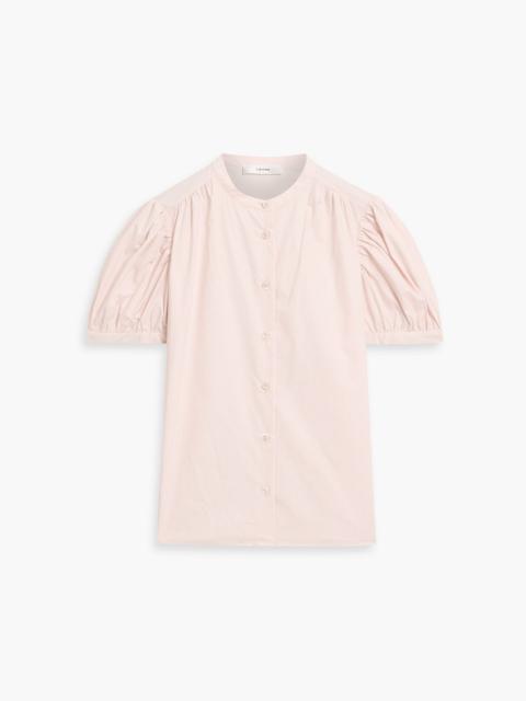 FRAME The Gathered cotton-poplin top