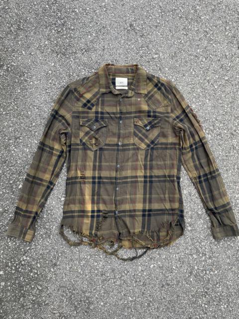 Other Designers Zara Distressed flannel