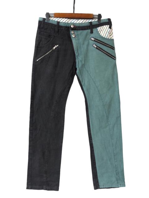 Other Designers Amp - Amp By Manydope Mix Colour Punk Style Pants