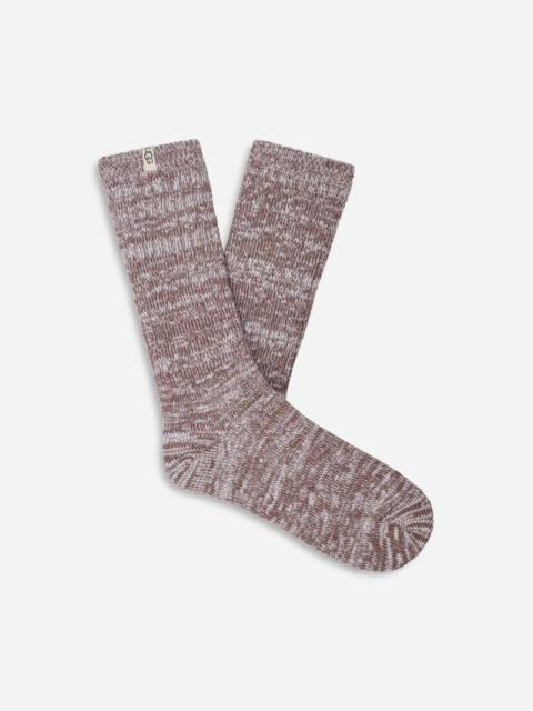 UGG ® Women's Rib Knit Slouchy Crew Sock Polyester Blend/Recycled Materials in Allspice