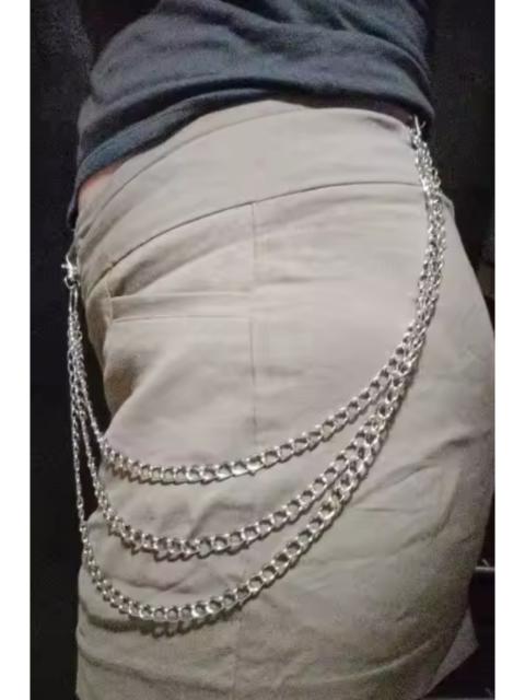 Other Designers triple waist cuban chain wallet safety