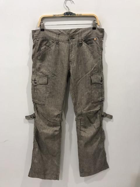 Other Designers Designer - NICOLE CLUB FOR MEN Japan Plaid Vuja De Style Cargo Pant