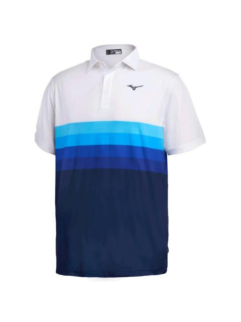 Mizuno Men's Pro Polo, White/Ace Stripe