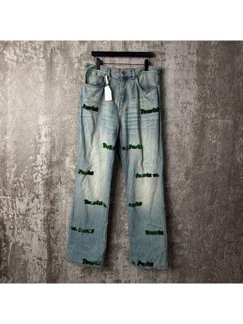 Louis Vuitton Louis Vuitton Flocked Denim Jeans