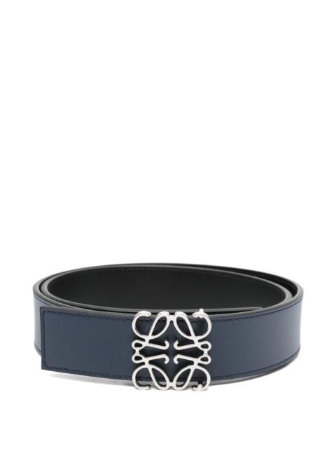 Loewe Loewe Men Anagram Leather Reversible Belt