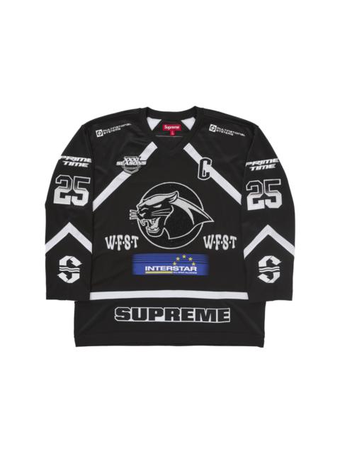 Supreme Supreme Rhinestone Hockey Jersey Black