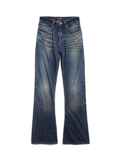 BALENCIAGA Women's Bootcut Pants in Blue