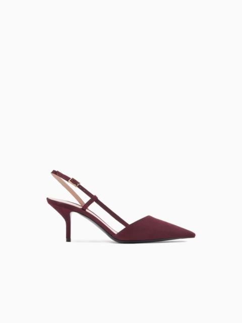GIORGIO ARMANI Suede slingbacks