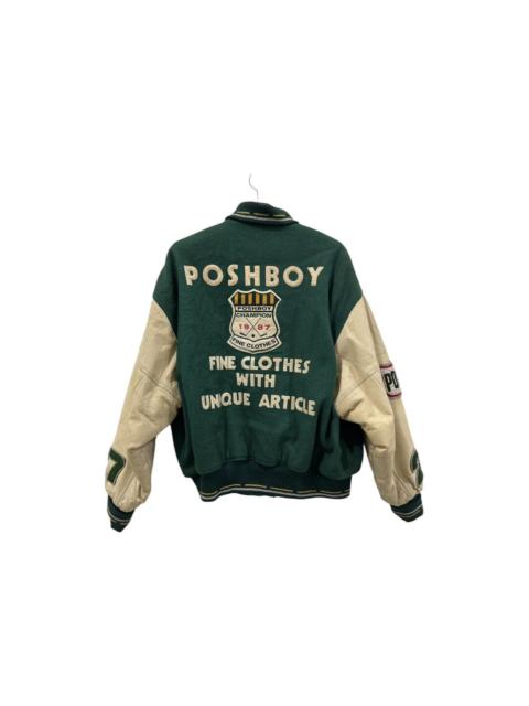 Other Designers Vintage - VTG POSH BOY Wool Varsity Jacket