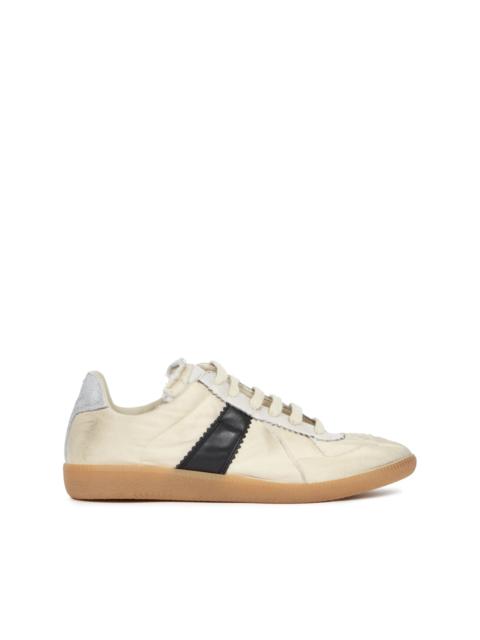 Maison Margiela REPLICA LOW TOP SNEAKERS - BLACK VINTAGE/YELLOW VINTAGE
