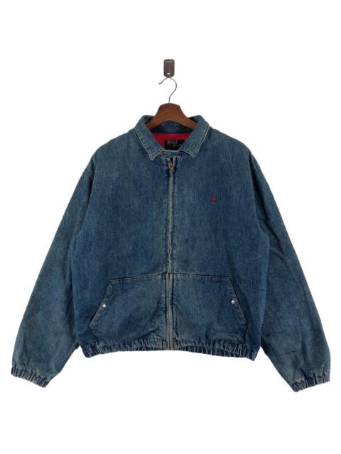 Other Designers VINTAGE POLO RALPH LAUREN DENIM BOMBER ZIPPER JACKET