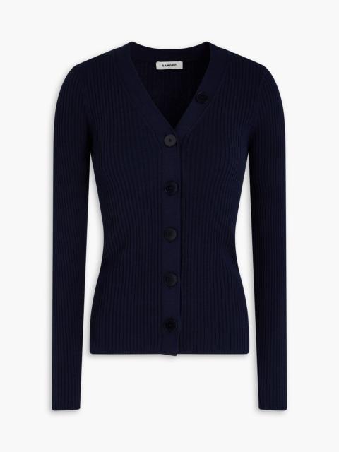 Sandro Ribbed-knit cardigan