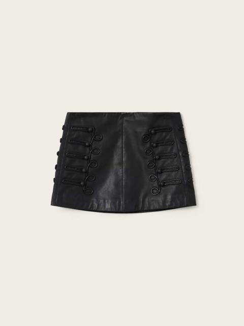 ALLSAINTS RUMMY LEATHER MINI SKIRT