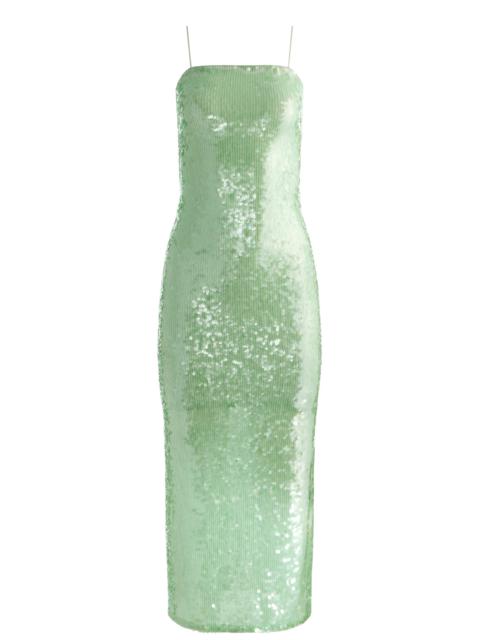 Alice + Olivia FIFI SEQUIN MIDI DRESS