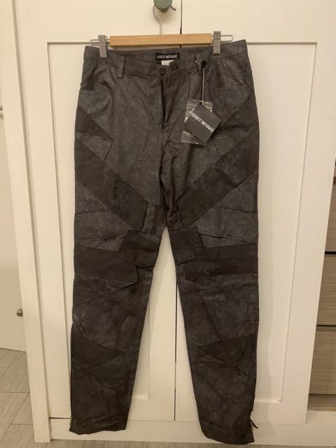 Other Designers Issey Miyake - Issey Miyake Gunmetal Patchwork Pants