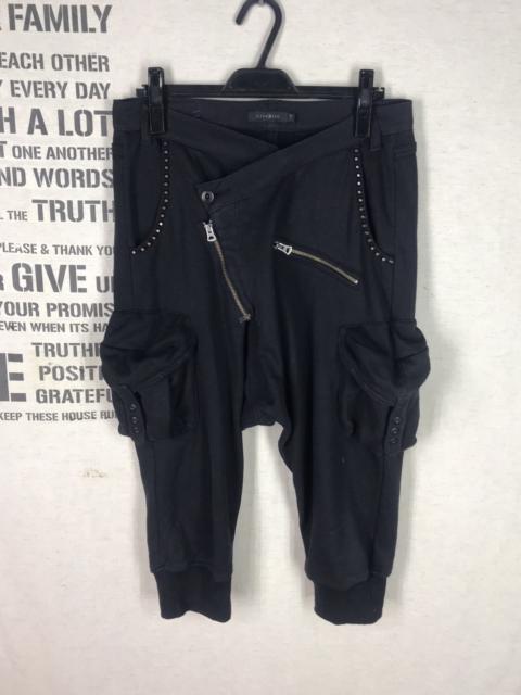 Other Designers Japanese Brand - ASYMMETRICAL ZIPPER BONDAGE CARGO POCKET HAREM