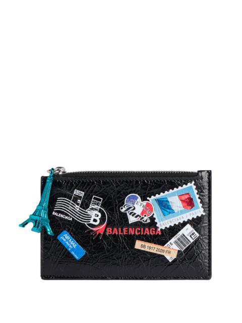 BALENCIAGA Balenciaga Men Men`S Cash Large Long Coin And Card Holder In Black/Multicolor