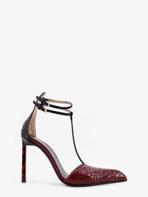 TOM FORD Tom Ford Python-Effect Leather Pumps Red Women