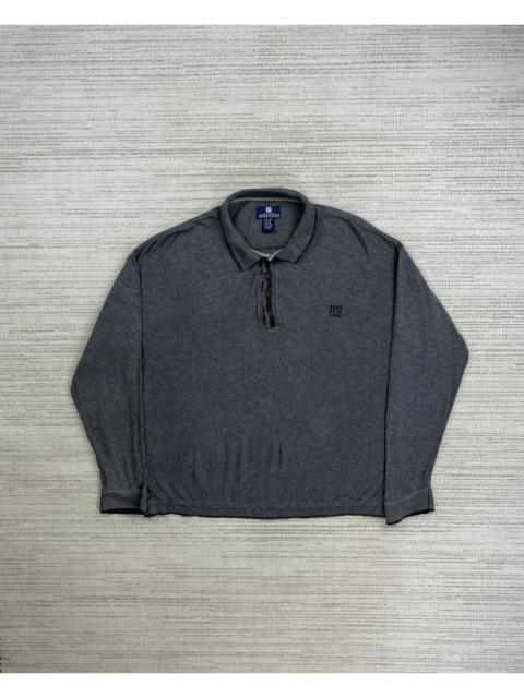 Other Designers Givenchy × Vintage - Vtg 90s Givenchy Activewear Baggy Longsleeve Buttom Ups