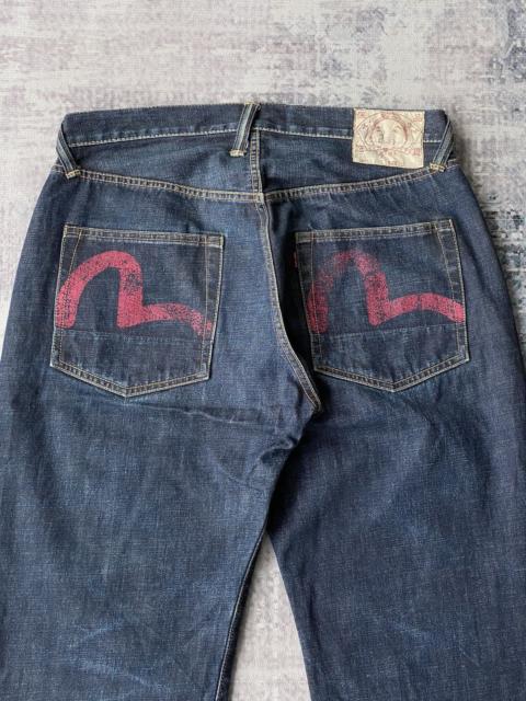 EVISU Vintage Evisu Daicock Painted Baggy Denim / Travis l Scott