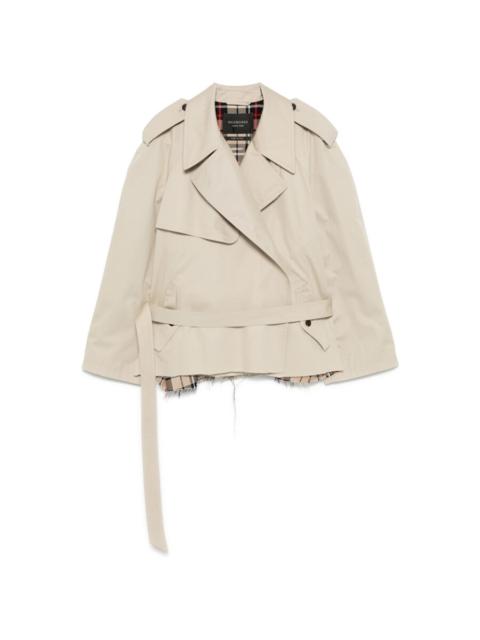 BALENCIAGA Balenciaga Classic Fit Cropped Trench Coat