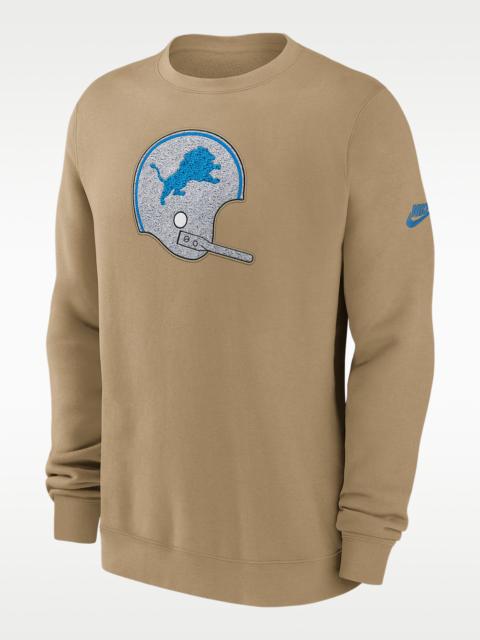 Nike Detroit Lions Swing Pass Rewind Club Men's Nike NFL Pullover Crew