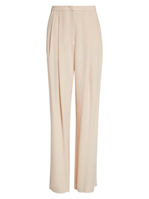 EMPORIO ARMANI Emporio Armani Pleated Gabardine Wide Leg Pants in Light Pink at Nordstrom