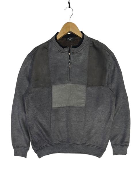 Other Designers Archival Clothing - VINTAGE 90s MC NINE PATCHWORK SWEATER CREWNECK