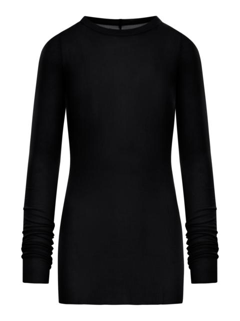 Rick Owens RIBBED SWEATER IN SEMI-TRANSPARENT FABRIC