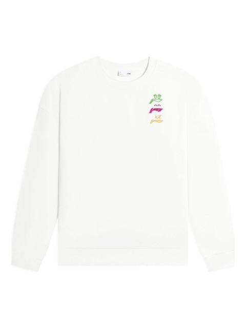 Li-Ning Li-Ning Anything Is Possible Graphic Sweatshirt 'White' AWDSF71-1