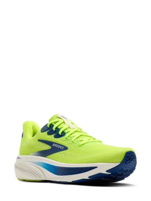 BROOKS Brooks Ghost 17 Running Shoe in Acid Lime/Navy/White at Nordstrom