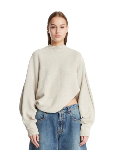 Alaïa Beige Asymmetric Sweater