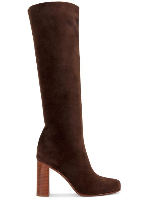 KHAITE Willow Suede Knee High 90 Boot