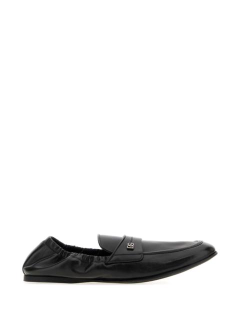 Dolce & Gabbana Dolce & Gabbana Men Black Leather Loafers