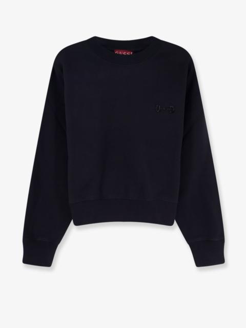 GUCCI Gucci Women Cotton Sweatshirt With Beaded Horsebit Detail