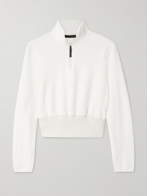 Aztech Mountain Ajax Rubber-trimmed Jersey Half-zip Sweater