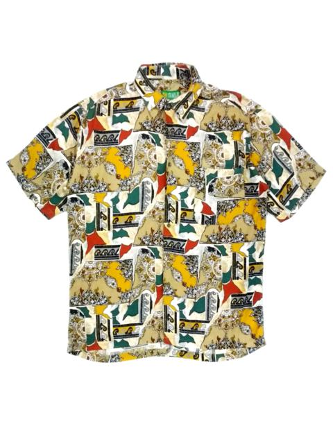 Other Designers Designer - RARE! VTG CHARLIE RETRO ABSTRACT PSYCHEDELIC ART FULL PRINT