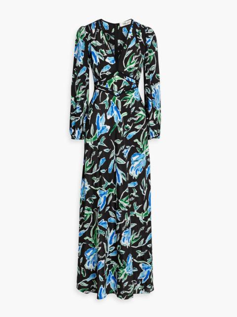 DIANE VON FURSTENBERG Seline floral-print crepe de chine maxi dress