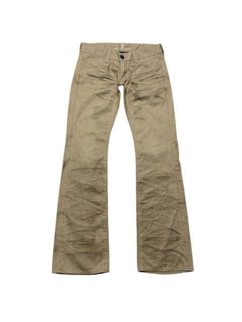 Japanese Brand - Murder License Coated Denim Flare Jeans