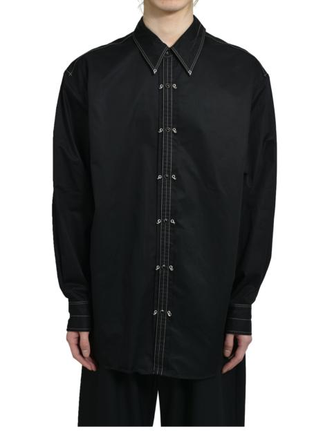 Lemaire EMBELLISHED METAL SHIRT / BLK